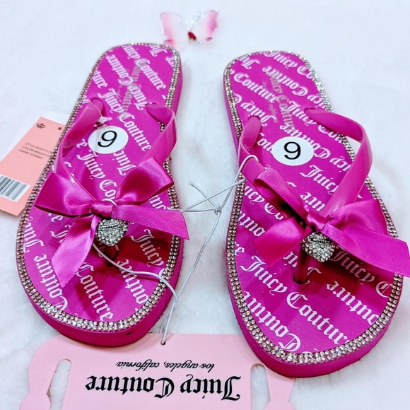 Brand New Juicy Couture Flip Flops - Picture 1 of 8